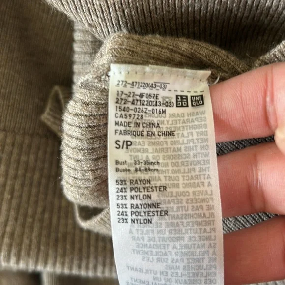 Uniqlo Knit Ribbed Polo Sweater - Picture 6 of 6